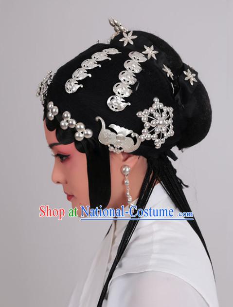 Chinese Ancient Queen Hairpins Traditional Beijing Opera Diva Hair Accessories Complete Set for Adults