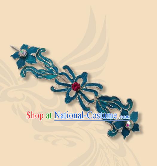 Chinese Ancient Court Queen Chrysanthemum Hairpins Traditional Beijing Opera Diva Hair Accessories for Women