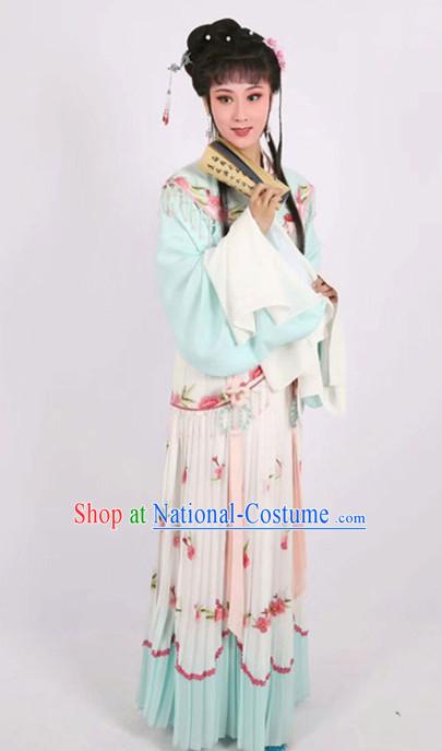 Chinese Traditional Peking Opera Actress Embroidered Dress Ancient Peri Princess Costume for Women