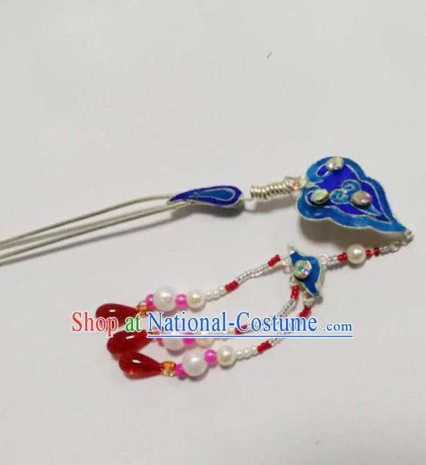 Chinese Ancient Court Cloud Tassel Hairpins Traditional Beijing Opera Diva Hair Accessories for Adults