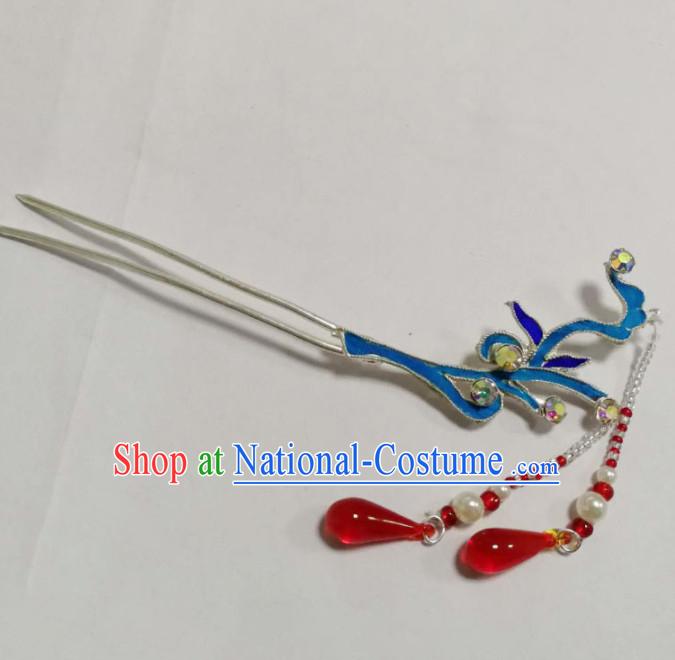 Chinese Ancient Court Princess Hairpins Tassel Step Shake Traditional Beijing Opera Diva Hair Accessories for Adults