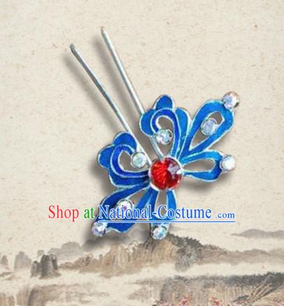 Chinese Ancient Queen Hairpins Palace Flower Hair Clip Traditional Beijing Opera Diva Court Hair Accessories for Adults