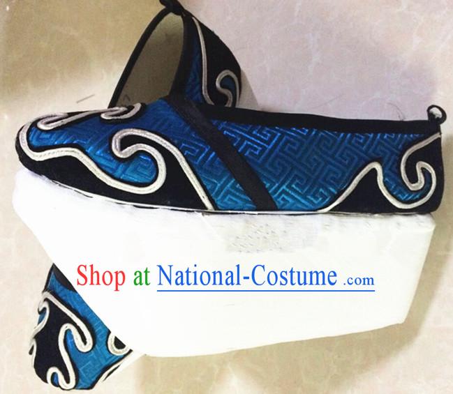 Chinese Ancient Nobility Childe Hanfu Shoes Traditional Beijing Opera Niche Shoes for Adults