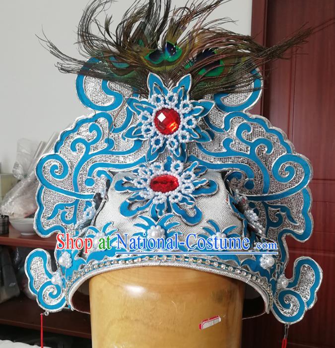 Chinese Ancient Nobility Childe Hat Traditional Beijing Opera Niche Headwear Hair Accessories for Adults