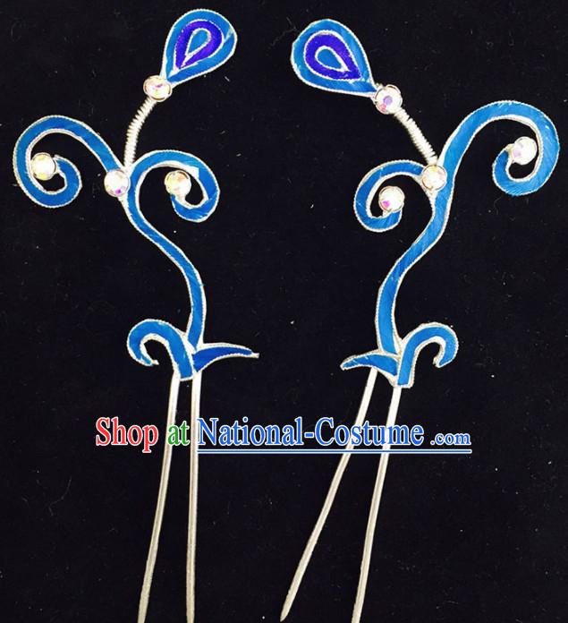 Chinese Ancient Princess Hairpins Traditional Beijing Opera Diva Court Hair Accessories for Adults