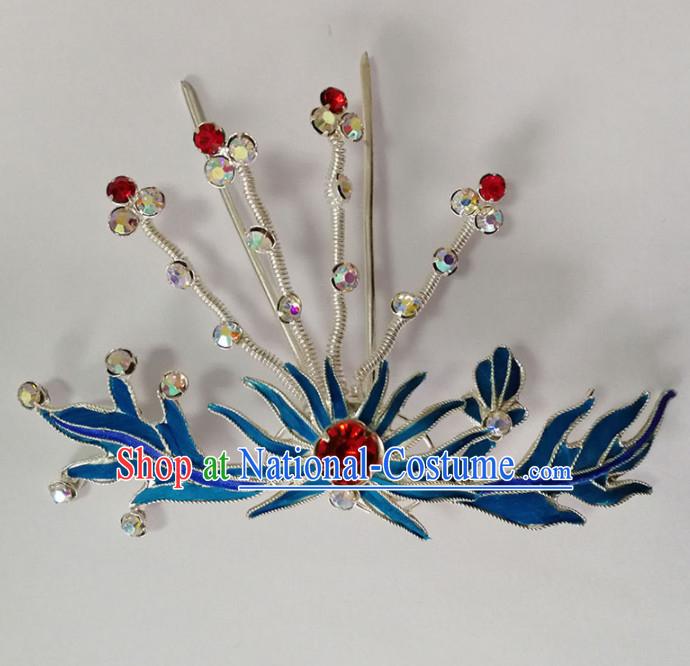 Chinese Ancient Princess Hairpins Palace Hair Clip Traditional Beijing Opera Diva Court Hair Accessories for Adults