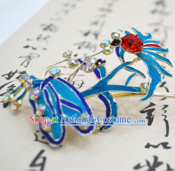 Chinese Ancient Princess Butterfly Hairpins Palace Hair Clip Traditional Beijing Opera Diva Court Hair Accessories for Adults