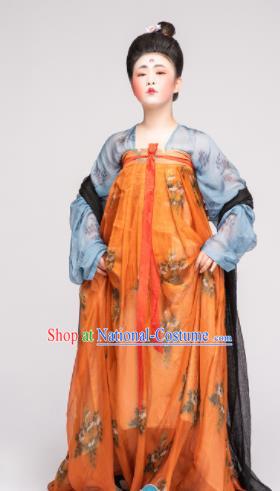 Chinese Ancient Tang Dynasty Imperial Consort Hanfu Dress Traditional Court Lady Replica Costume for Women