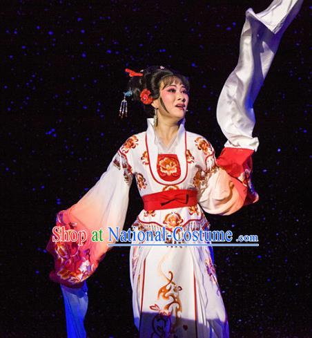 Chinese Traditional Opera Imperial Consort Dress Ancient Beijing Opera Diva Embroidered Costume for Women