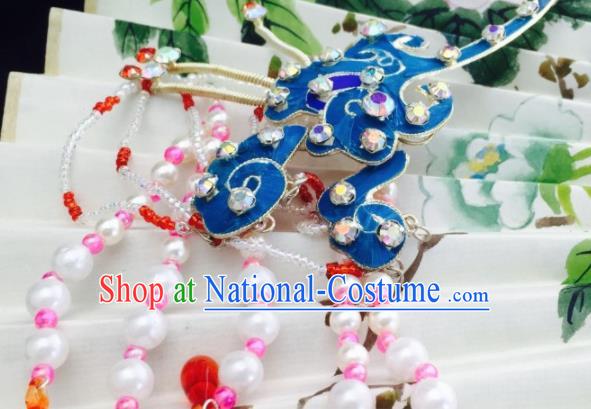 Chinese Ancient Palace Princess Peach Flower Hairpins Traditional Beijing Opera Diva Headwear Hair Accessories for Adults