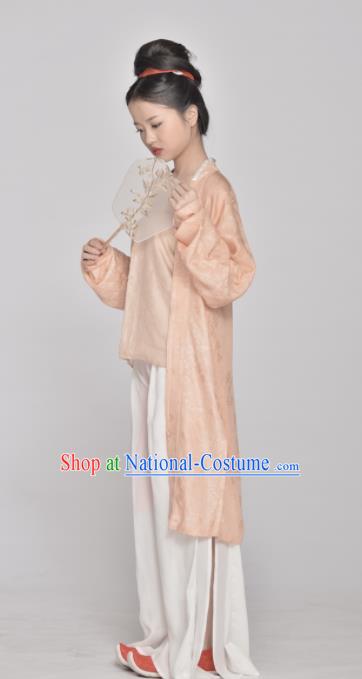 Chinese Ancient Southern Song Dynasty Young Lady Replica Costume Traditional Hanfu Dress for Women