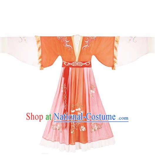 Ancient Chinese Palace Lady Hanfu Dress Traditional Jin Dynasty Court Embroidered Replica Costume for Women