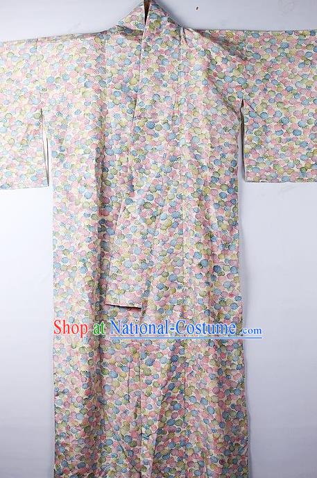 Asian Japanese Ceremony Clothing Classical Dandelion Pattern Kimono Traditional Japan National Yukata Costume for Men