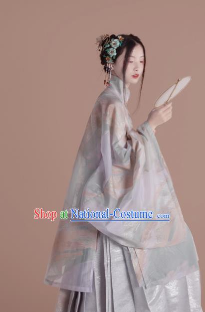 Chinese Traditional Ming Dynasty Nobility Lady Hanfu Dress Ancient Court Princess Replica Costume for Women