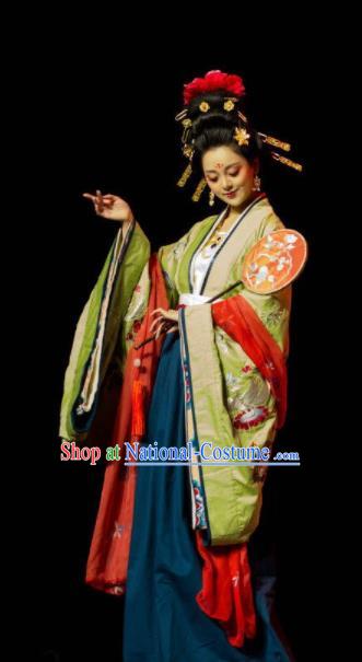 Chinese Traditional Tang Dynasty Empress Hanfu Dress Ancient Court Queen Replica Costume for Women