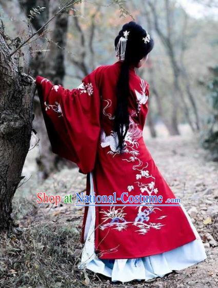 Traditional Chinese Ming Dynasty Palace Princess Hanfu Dress Ancient Court Wedding Replica Costumes for Women