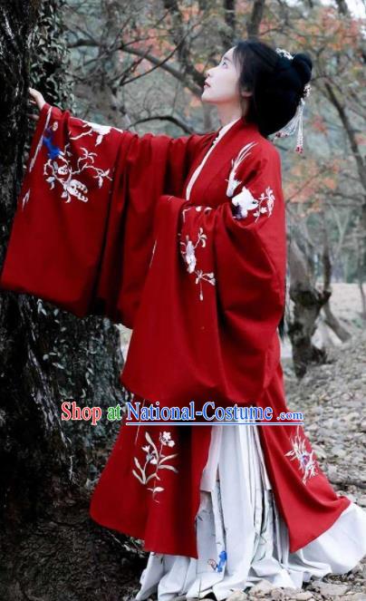 Traditional Chinese Ming Dynasty Palace Princess Hanfu Dress Ancient Court Wedding Replica Costumes for Women