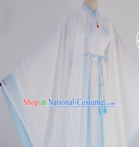 Customized Chinese Cosplay Swordsman Chu Wanning White Costume Ancient Drama Childe Clothing for Men