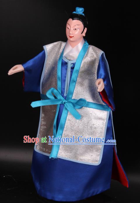 Traditional Chinese Handmade Madam White Snake Xu Xian Puppet String Puppet Wooden Image Marionette Puppets Arts Collectibles