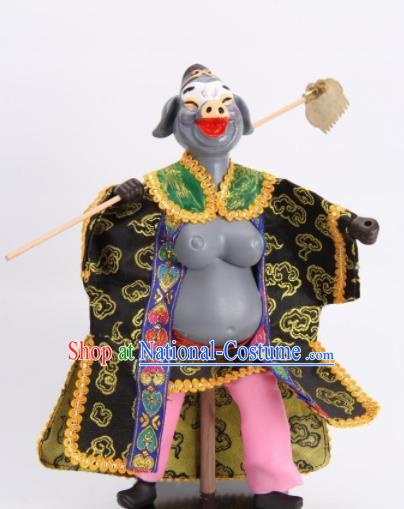 Traditional Chinese Journey to the West Zhu Bajie Puppet Marionette Puppets String Puppet Wooden Image Arts Collectibles