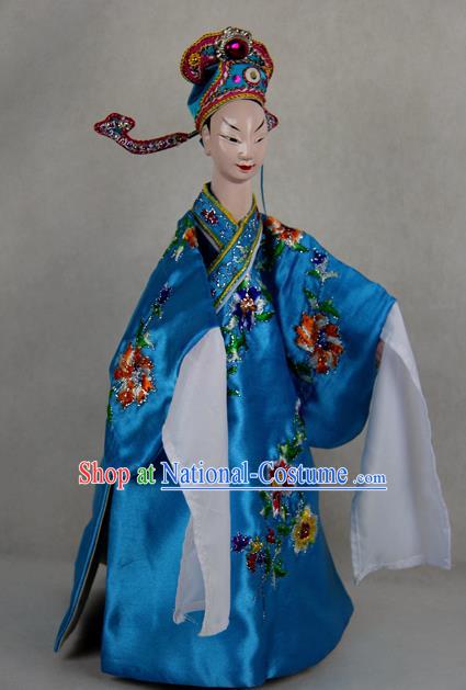 Chinese Traditional Niche Liang Shanbo Marionette Puppets Handmade Puppet String Puppet Wooden Image Arts Collectibles