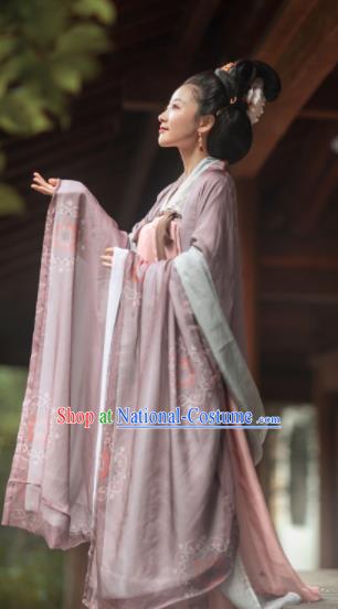 Chinese Traditional Tang Dynasty Imperial Consort Hanfu Dress Ancient Court Empress Replica Costumes for Women