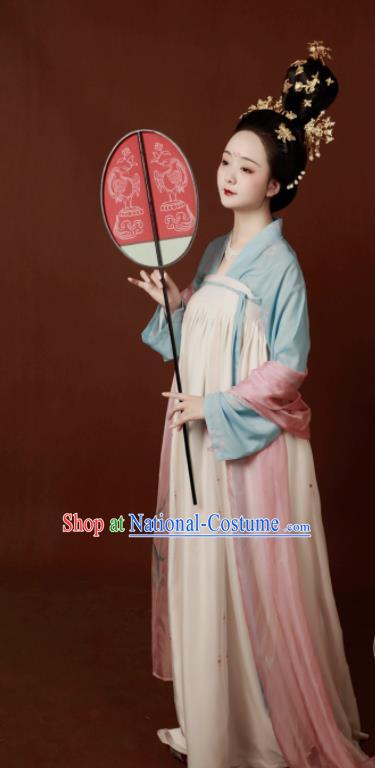 Traditional Chinese Tang Dynasty Court Maidservants Hanfu Dress Ancient Palace Lady Replica Costumes for Women