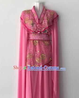 Traditional Chinese Handmade Beijing Opera Diva Rosy Dress Ancient Peri Princess Costumes for Women