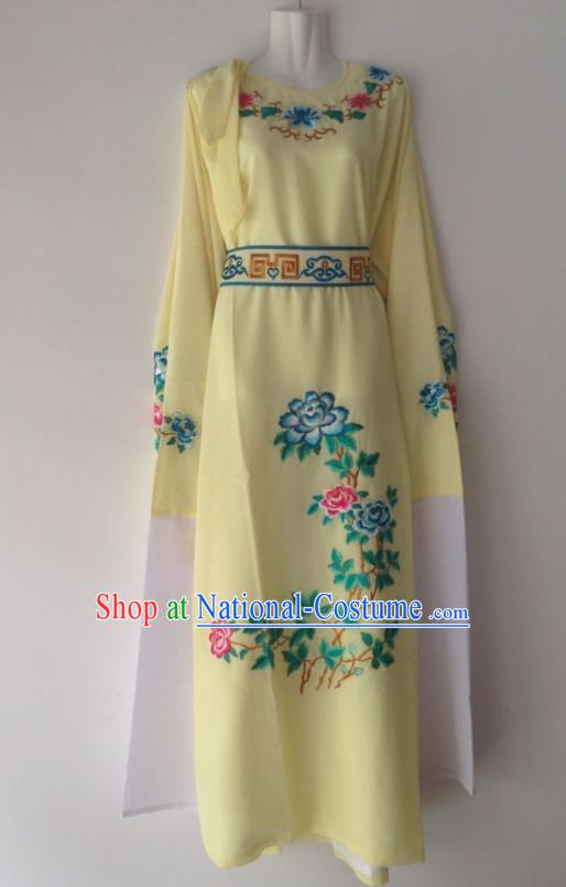 Traditional Chinese Huangmei Opera Niche Yellow Robe Ancient Gifted Scholar Costume for Men