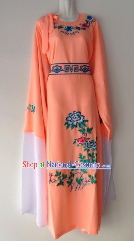 Traditional Chinese Huangmei Opera Niche Orange Robe Ancient Gifted Scholar Costume for Men