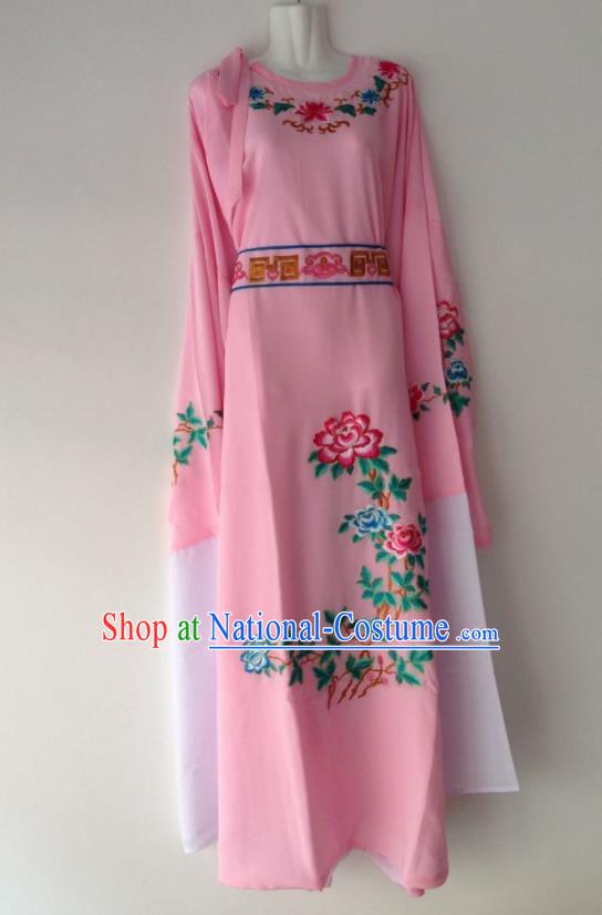 Traditional Chinese Huangmei Opera Niche Pink Robe Ancient Gifted Scholar Costume for Men