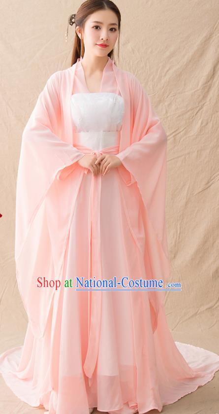 Traditional Chinese Northern and Southern Dynasties Princess Hanfu Dress Ancient Drama Goddess Replica Costumes for Women