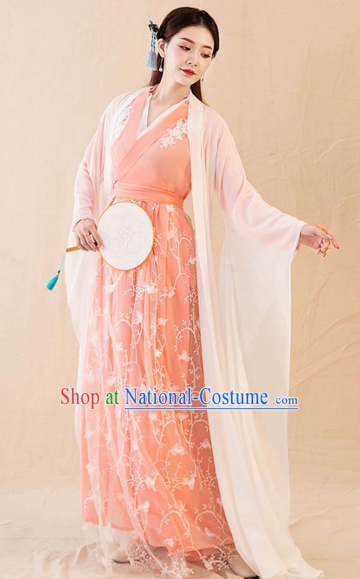 Traditional Chinese Tang Dynasty Imperial Consort Hanfu Dress Ancient Drama Court Replica Costumes for Women