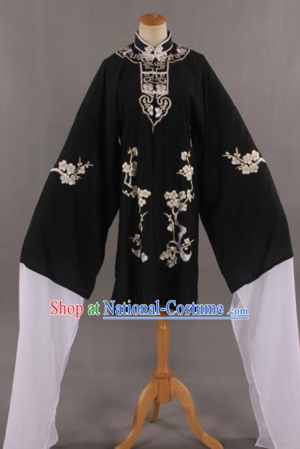 Traditional Chinese Peking Opera Black Cloak Ancient Nobility Lady Costume for Women