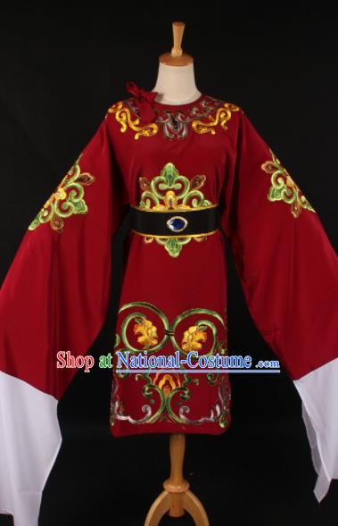 Chinese Traditional Shaoxing Opera Dowager Countess Red Dress Ancient Peking Opera Costume for Women