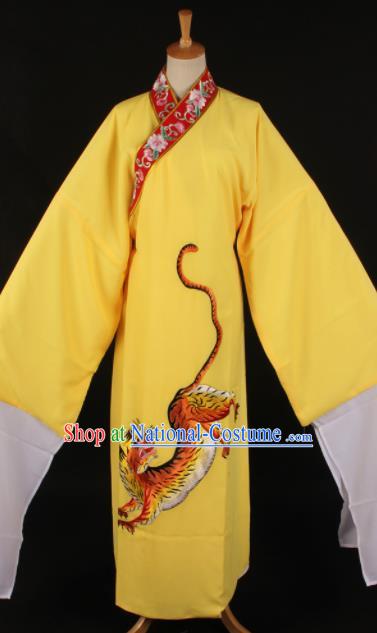 Traditional Chinese Shaoxing Opera Niche Yellow Robe Ancient Gifted Scholar Costume for Men