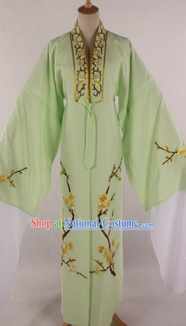 Traditional Chinese Shaoxing Opera Niche Light Green Robe Ancient Childe Scholar Costume for Men