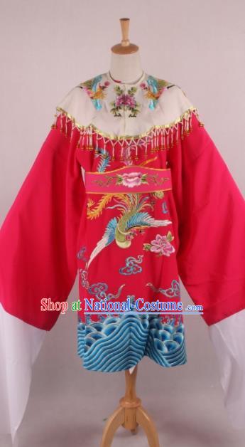 Chinese Beijing Opera Imperial Consort Rosy Dress Ancient Traditional Peking Opera Actress Costume for Women