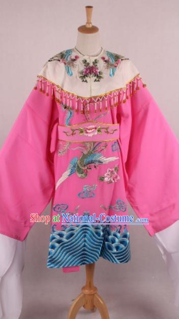 Chinese Beijing Opera Imperial Consort Pink Dress Ancient Traditional Peking Opera Actress Costume for Women