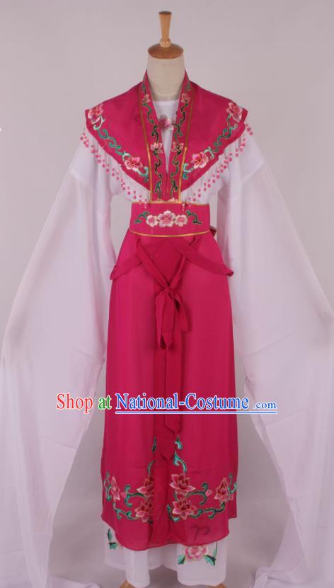 Chinese Traditional Beijing Opera Actress Princess Rosy Dress Ancient Peking Opera Diva Costume for Women