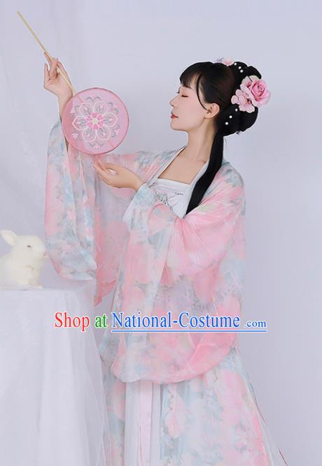 Chinese Ancient Drama Goddess Hanfu Dress Traditional Tang Dynasty Palace Lady Replica Costumes for Women