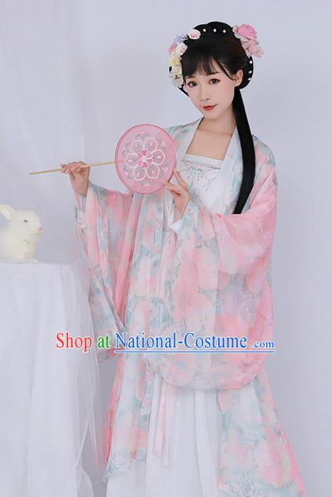 Chinese Ancient Drama Goddess Hanfu Dress Traditional Tang Dynasty Palace Lady Replica Costumes for Women