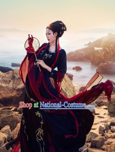 Chinese Ancient Drama Imperial Consort Hanfu Dress Traditional Tang Dynasty Las Meninas Replica Costumes for Women