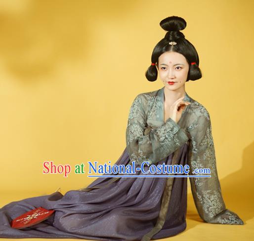 Chinese Ancient Drama Court Lady Hanfu Dress Traditional Tang Dynasty Palace Princess Replica Costumes for Women