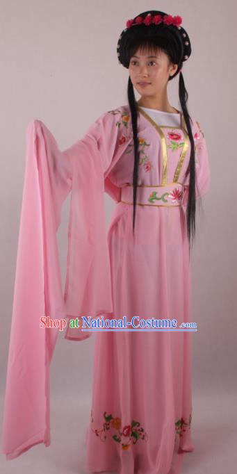 Professional Chinese Beijing Opera Fairy Pink Dress Ancient Traditional Peking Opera Diva Costume for Women