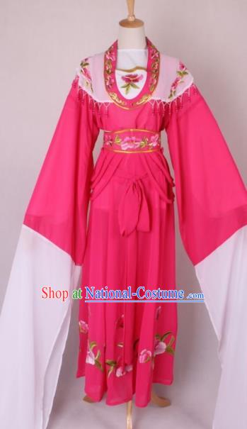 Professional Chinese Beijing Opera Nobility Lady Rosy Dress Ancient Traditional Peking Opera Costume for Women