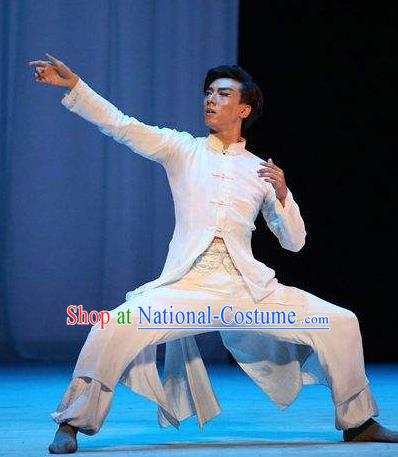 Traditional Chinese Classical Dance Cheng Feng Gui Qu Costume Solo Dance Clothing for Men