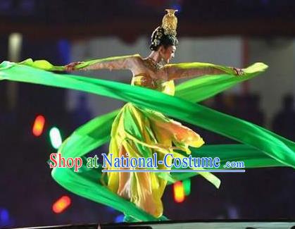 Traditional Chinese Classical Dance Flying Apsaras Costume Beautiful Ribbon Dance Dress for Women