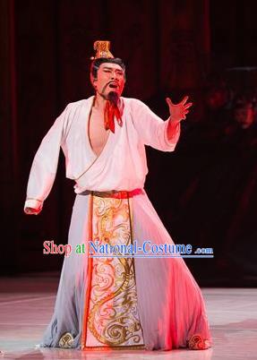 Traditional Chinese Classical Dance Confucius Costume Drama King Dance Clothing for Men