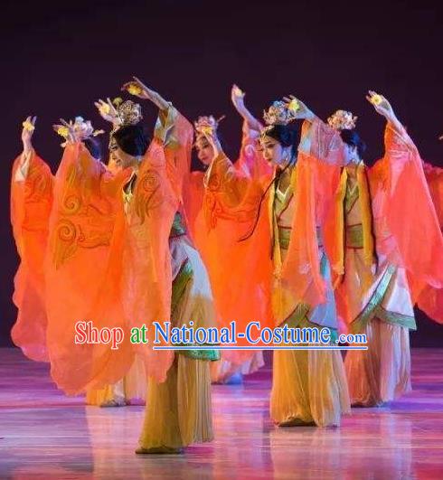 Traditional Chinese Classical Dance Confucius Costume Court Drama Stage Show Beautiful Dance Dress for Women